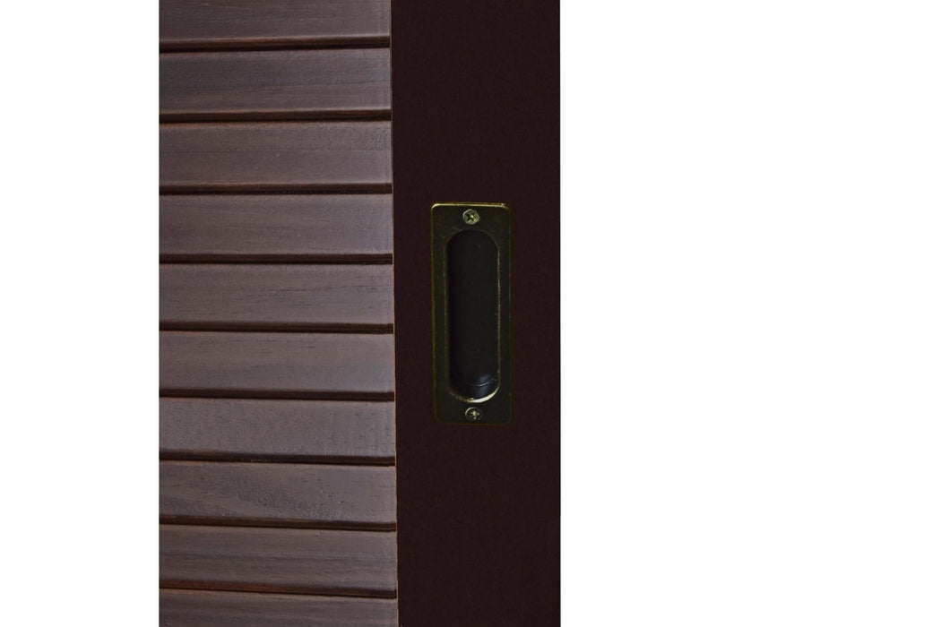 5666 - 100% Solid Wood 2-Sliding Door Wardrobe With Optional Shelves
