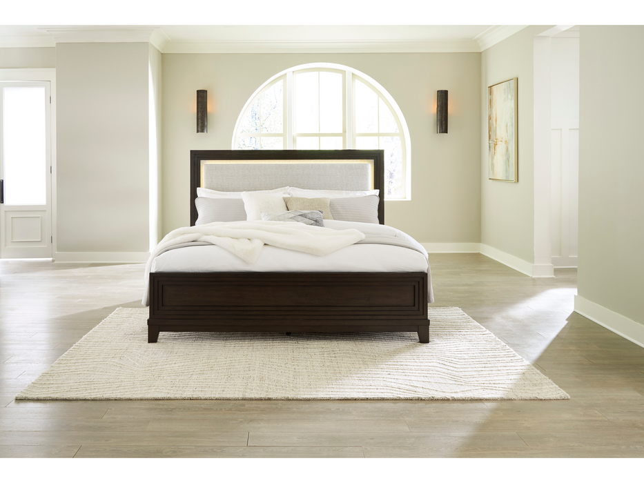 Neymorton Queen Upholstered Panel Bed