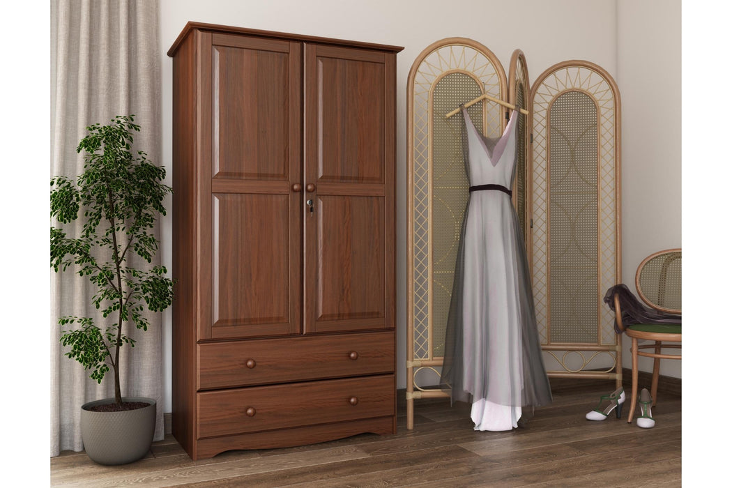 5923 - 100% Solid Wood Smart Wardrobe With Optional Shelves