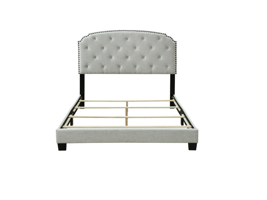 OLIVIA UPHOLSTERED QUEEN BED IN A BOX 1602DS-105