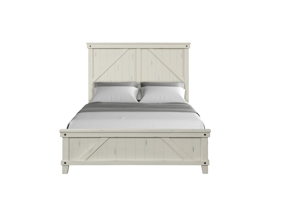 SPRUCE CREEK WHITE KING BED 1709-110