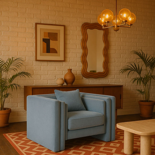 Everett Chenille Fabric Upholstered Chair