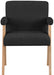 Woodloch Boucle Fabric Upholstered Accent Chair