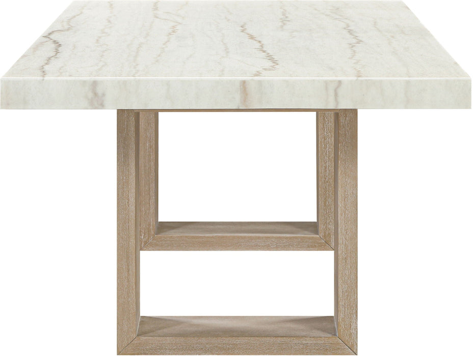 Ananda 84" Genuine Marble Dining Table