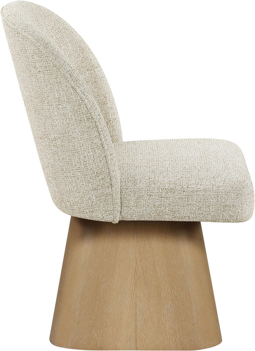 Marlowe Linen Textured Fabric Upholstered Dining Side Chair