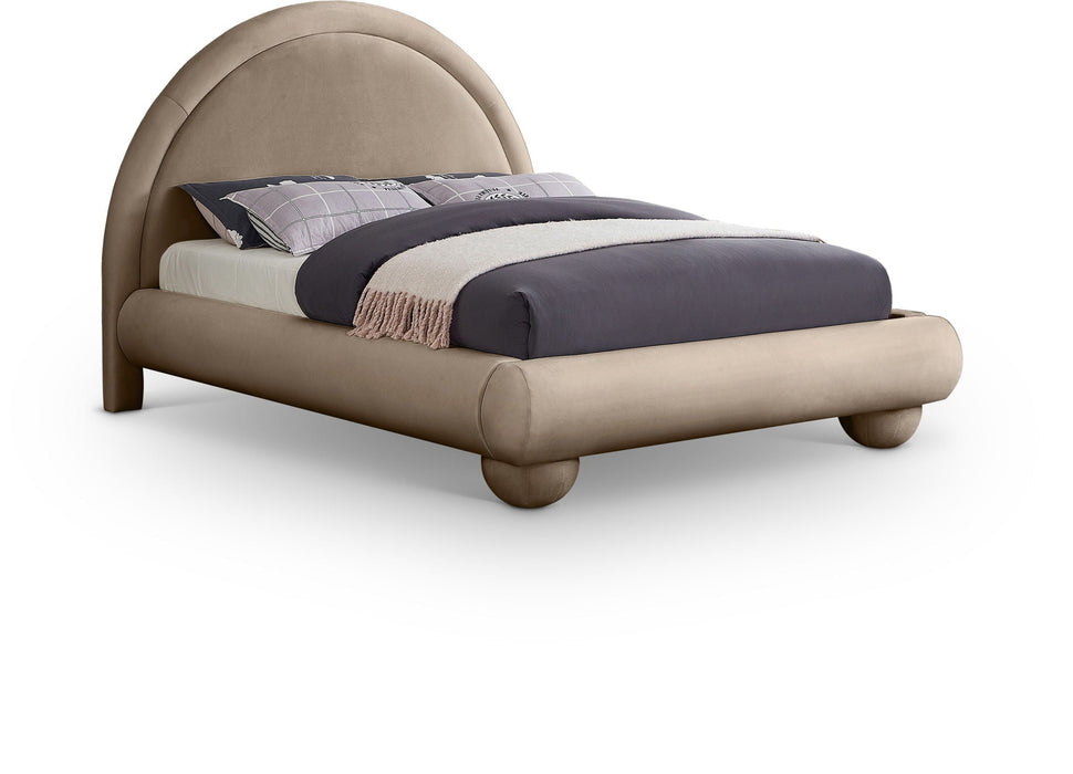 Madrid Velvet Upholstered Bed