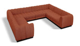 Quinn 133" Chenille Fabric Upholstered 8pc. Modular Sectional