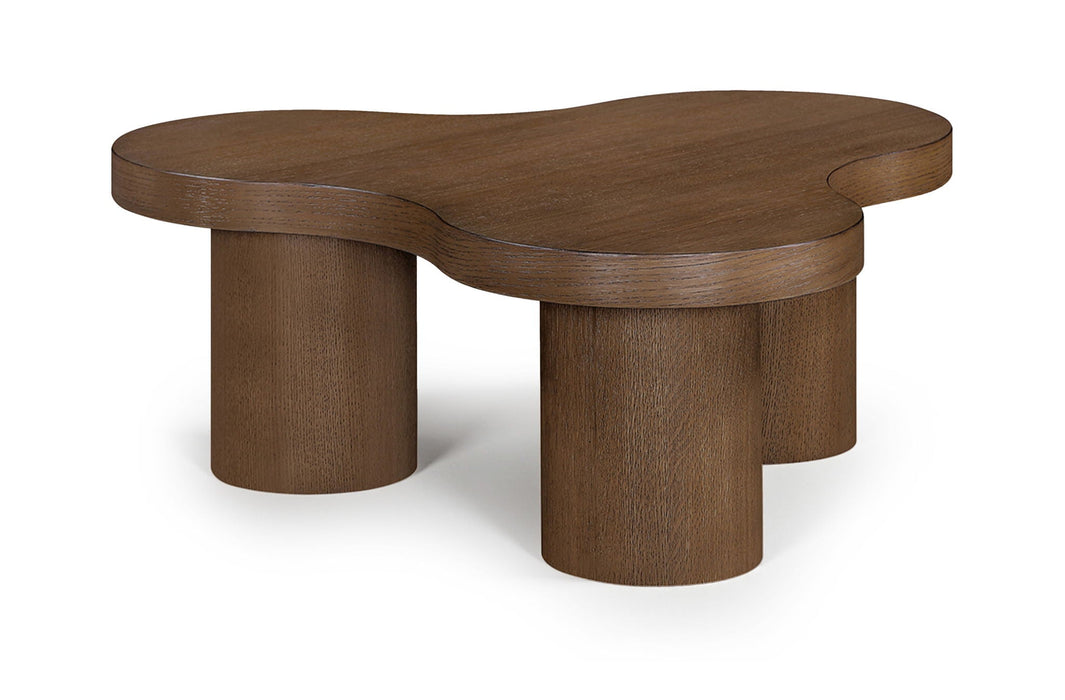 Cove Oak Veneer And Solid Wood Coffee Table