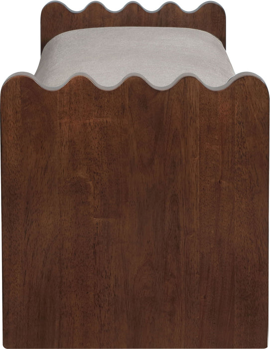 Sonia Velour Fur Fabric Upholstered Bench