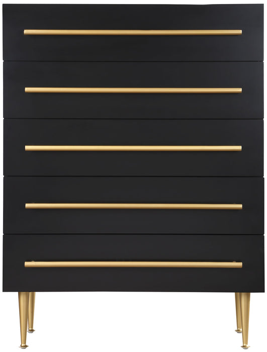 Marisol Wood Veneer And Iron Chest