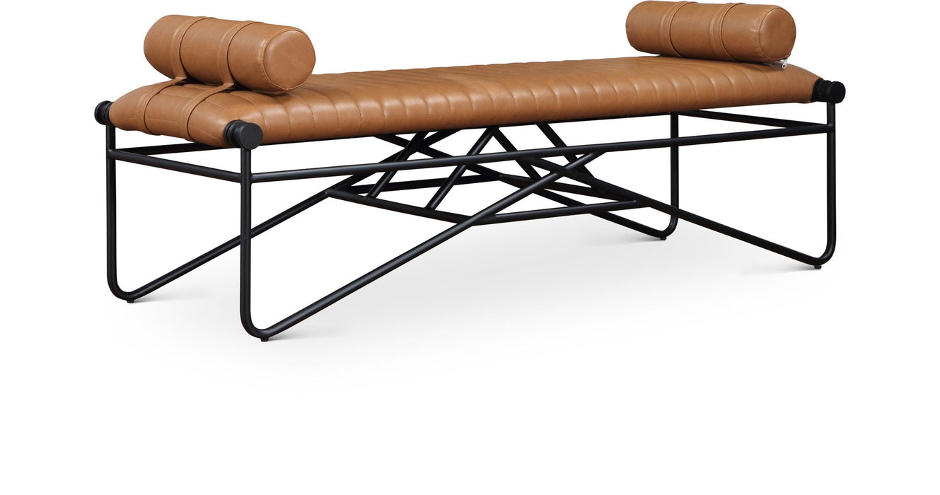 Gatsby Vegan Leather Upholstered Bench