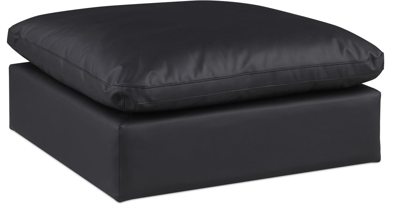 Comfy Vegan Leather Upholstered Modular Ottoman