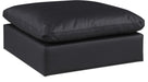Comfy Vegan Leather Upholstered Modular Ottoman