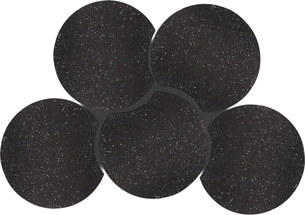 Dimple Terrazzo Pattern Iron Nesting 5pc. Modular Coffee Table