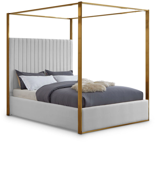 Jones Velvet Upholstered Bed