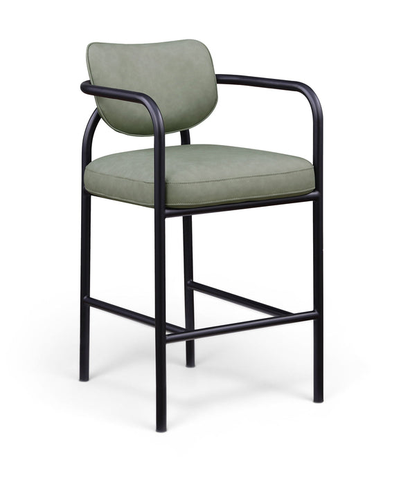 Serava Vegan Leather Upholstered Bar Stool