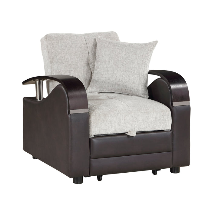 8429BE Chair with Pull-out Bed and Click Motion Back