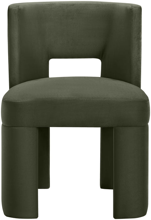 Zuno Velvet Performance Fabric Upholstered Dining Chair