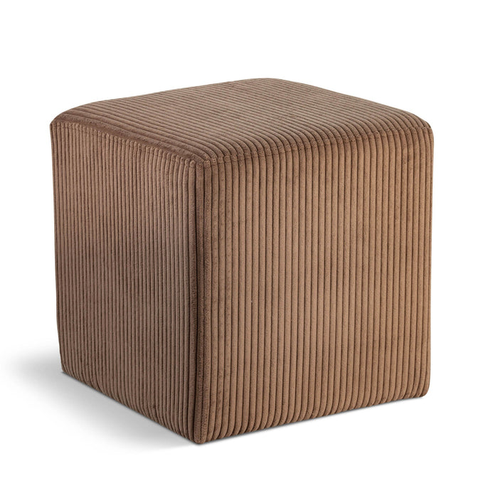 Roy Microsuede Fabric Upholstered Stool