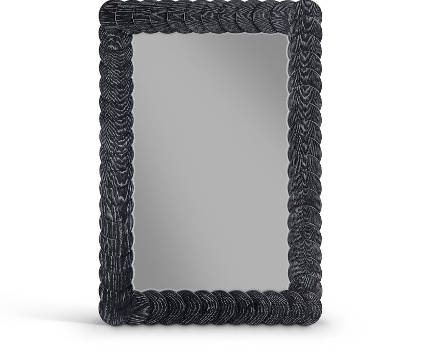 Revolve 32.5" W X 47.5" H Oak Veneer Mirror
