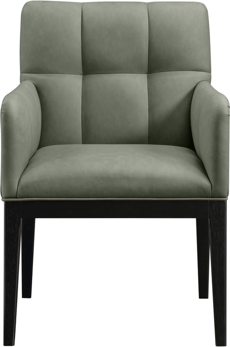 Adrian Vegan Leather Upholstered Dining Arm Chair
