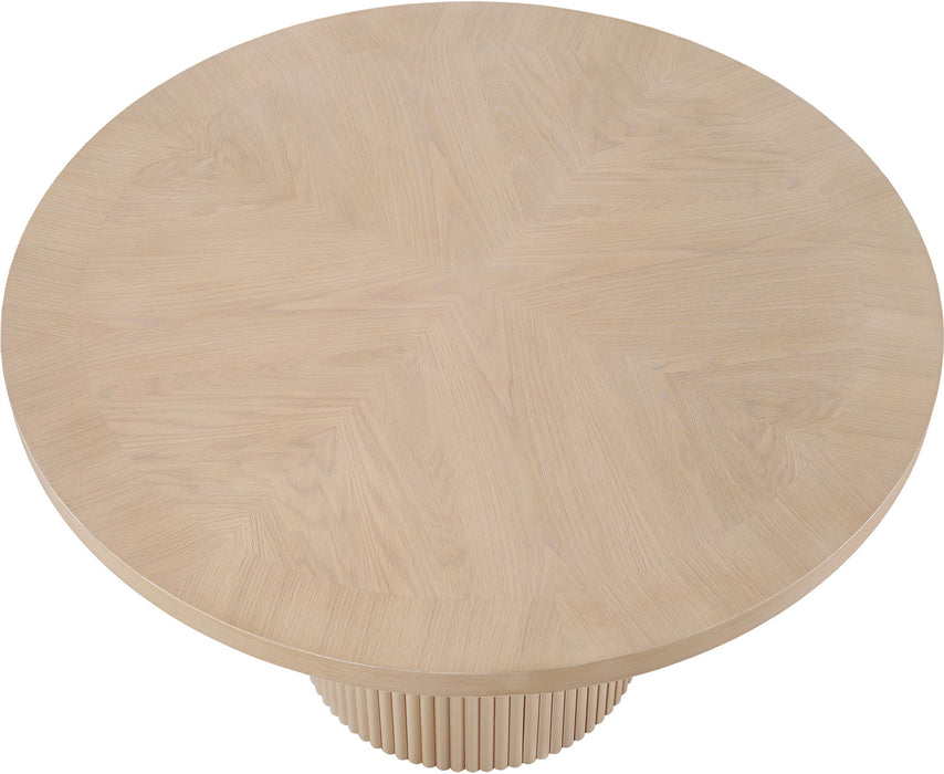 Belinda 48" Solid Wood And Oak Veneer Dining Table