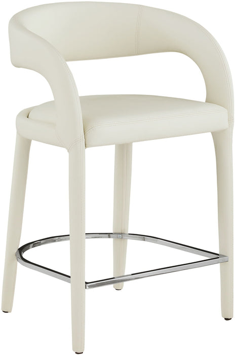 Sylvester Vegan Leather Upholstered Counter Stool