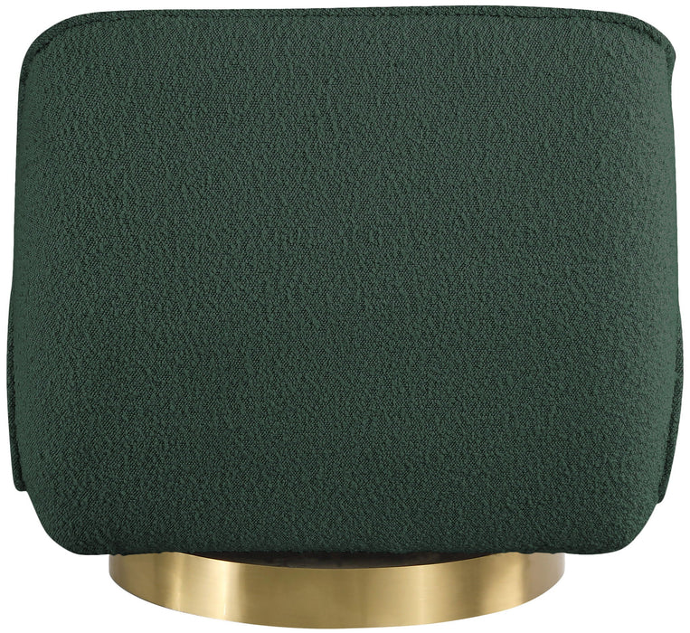 Geneva Boucle Fabric Upholstered Swivel Accent Chair