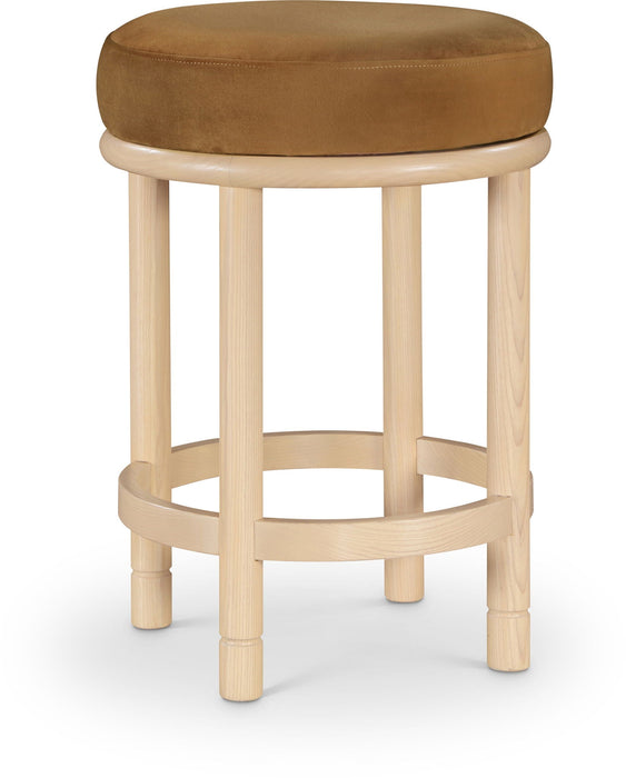 Monette Velvet Upholstered Counter Stool