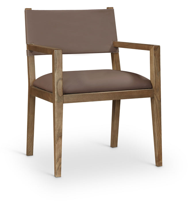 Avon Vegan Leather Dining Arm Chair