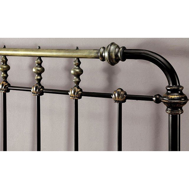 Riana Bed - Antique Black