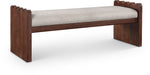 Sonia Velour Fur Fabric Upholstered Bench