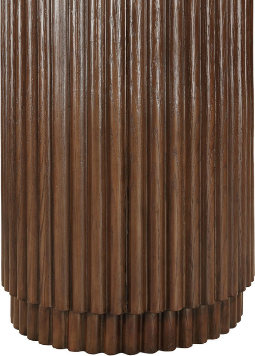 Ronin Solid Wood And Oak Veneer End Table