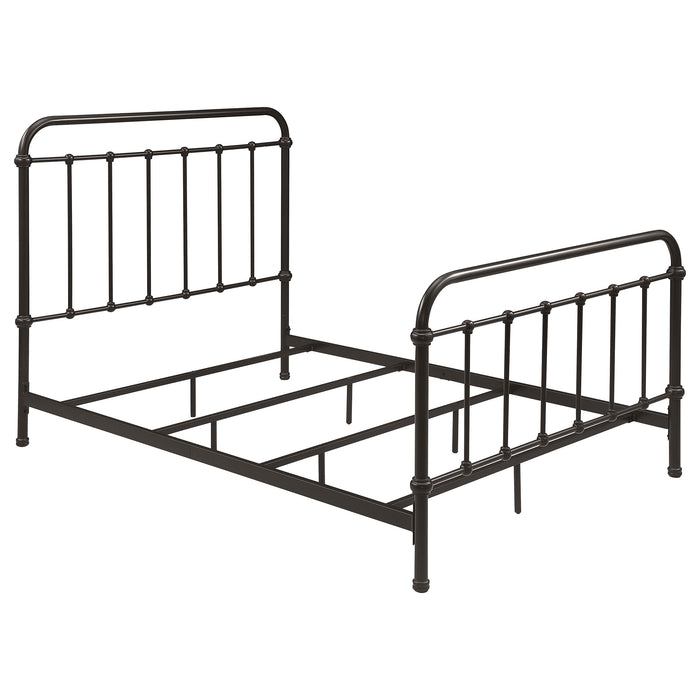 Livingston Metal Open Frame Bed Dark Bronze