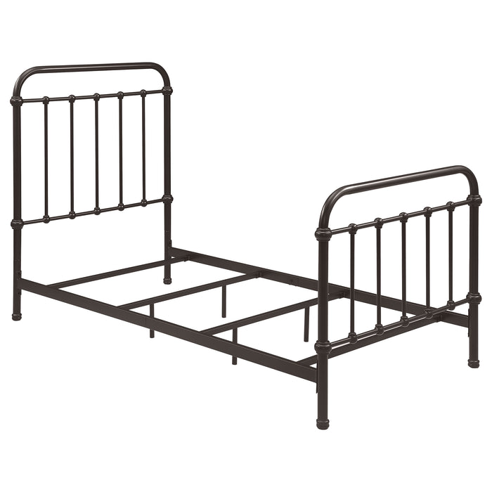 Livingston Metal Open Frame Bed Dark Bronze