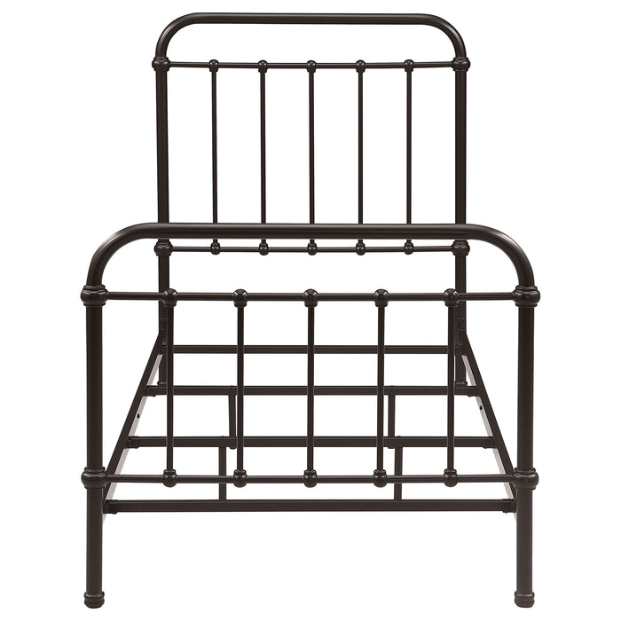 Livingston Metal Open Frame Bed Dark Bronze