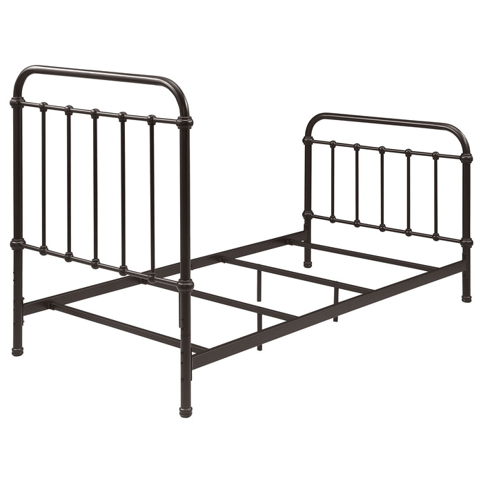 Livingston Metal Open Frame Bed Dark Bronze