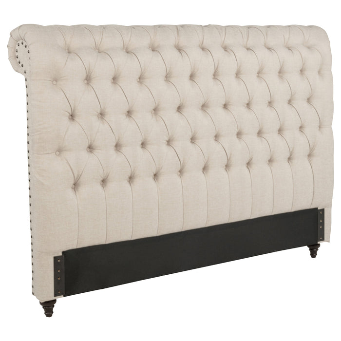 Devon 57-inch Upholstered Headboard Beige