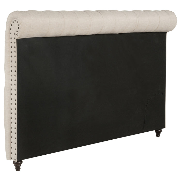 Devon 57-inch Upholstered Headboard Beige