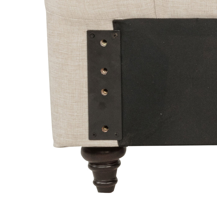 Devon 57-inch Upholstered Headboard Beige