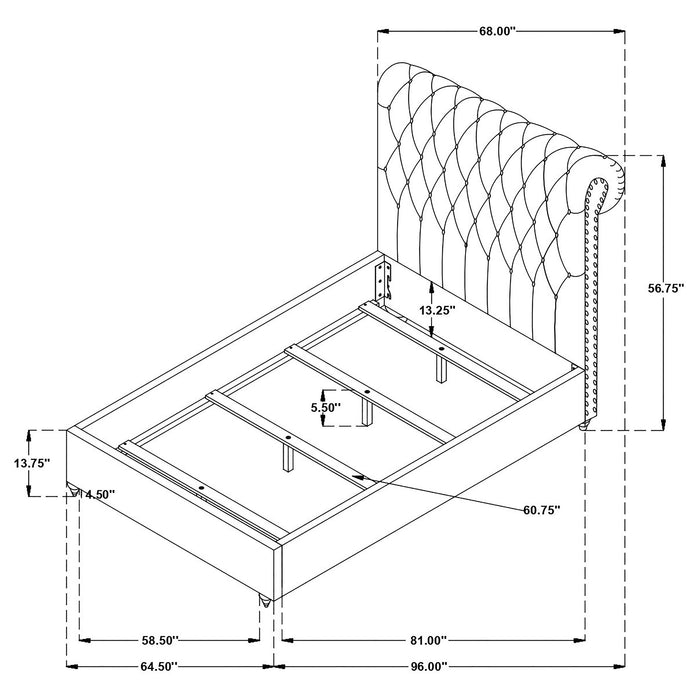 Devon Upholstered Panel Bed