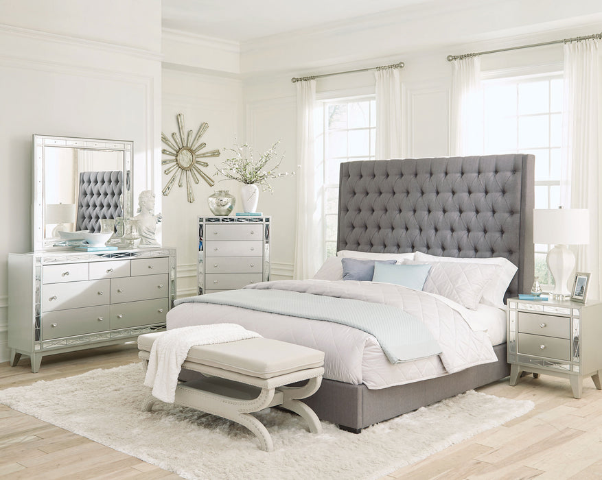 Camille Upholstered Panel Bed