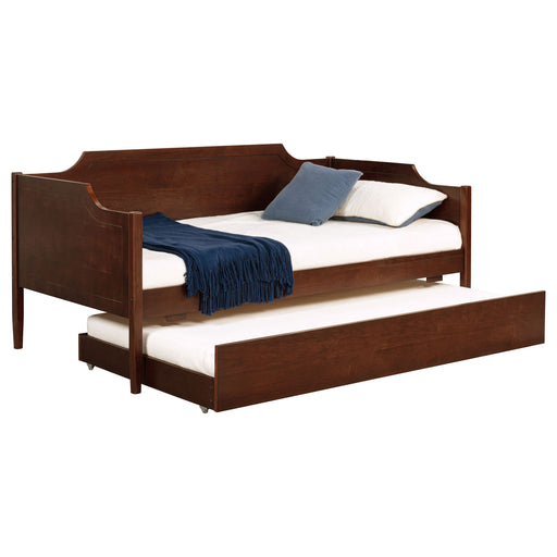 Redding Wood Twin Daybed With Trundle Cherry - Brown