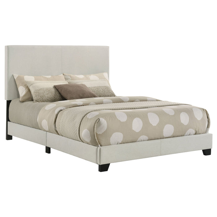 Dorian Fabric Upholstered Panel Bed Taupe