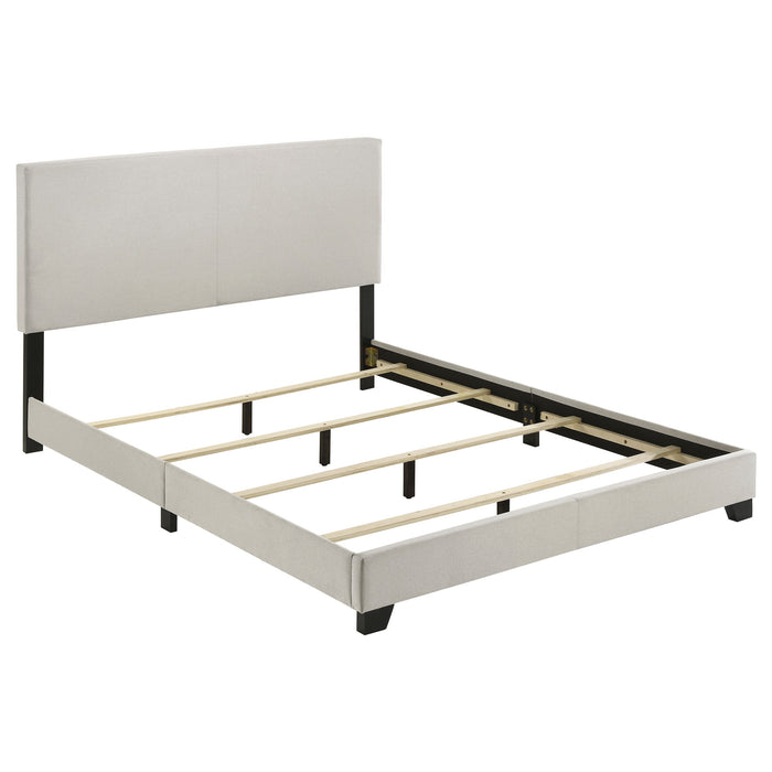Dorian Fabric Upholstered Panel Bed Taupe