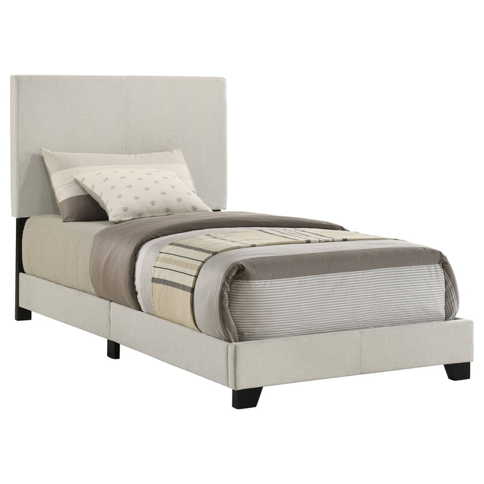 Dorian Fabric Upholstered Panel Bed Taupe