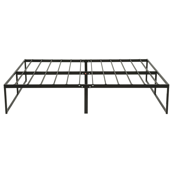 Gates Heavy-Gauge Metal Platform Bed Frame Black