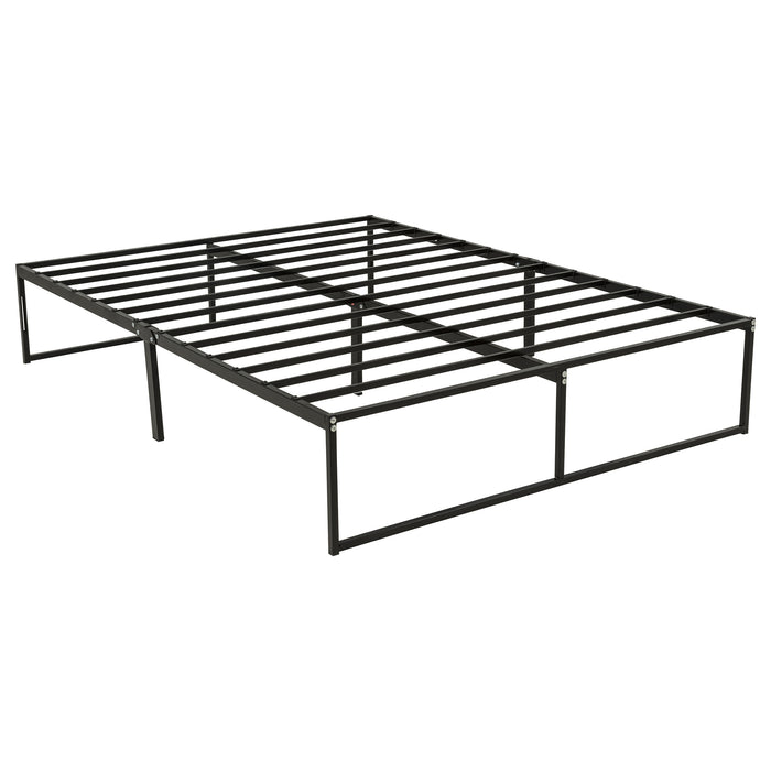 Gates Heavy-Gauge Metal Platform Bed Frame Black