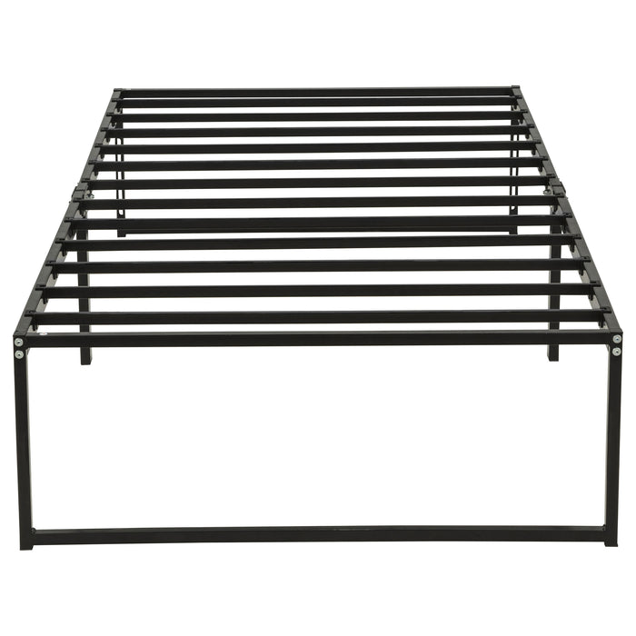 Gates Heavy-Gauge Metal Platform Bed Frame Black