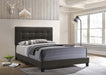 Mapes Upholstered Panel Bed Charcoal